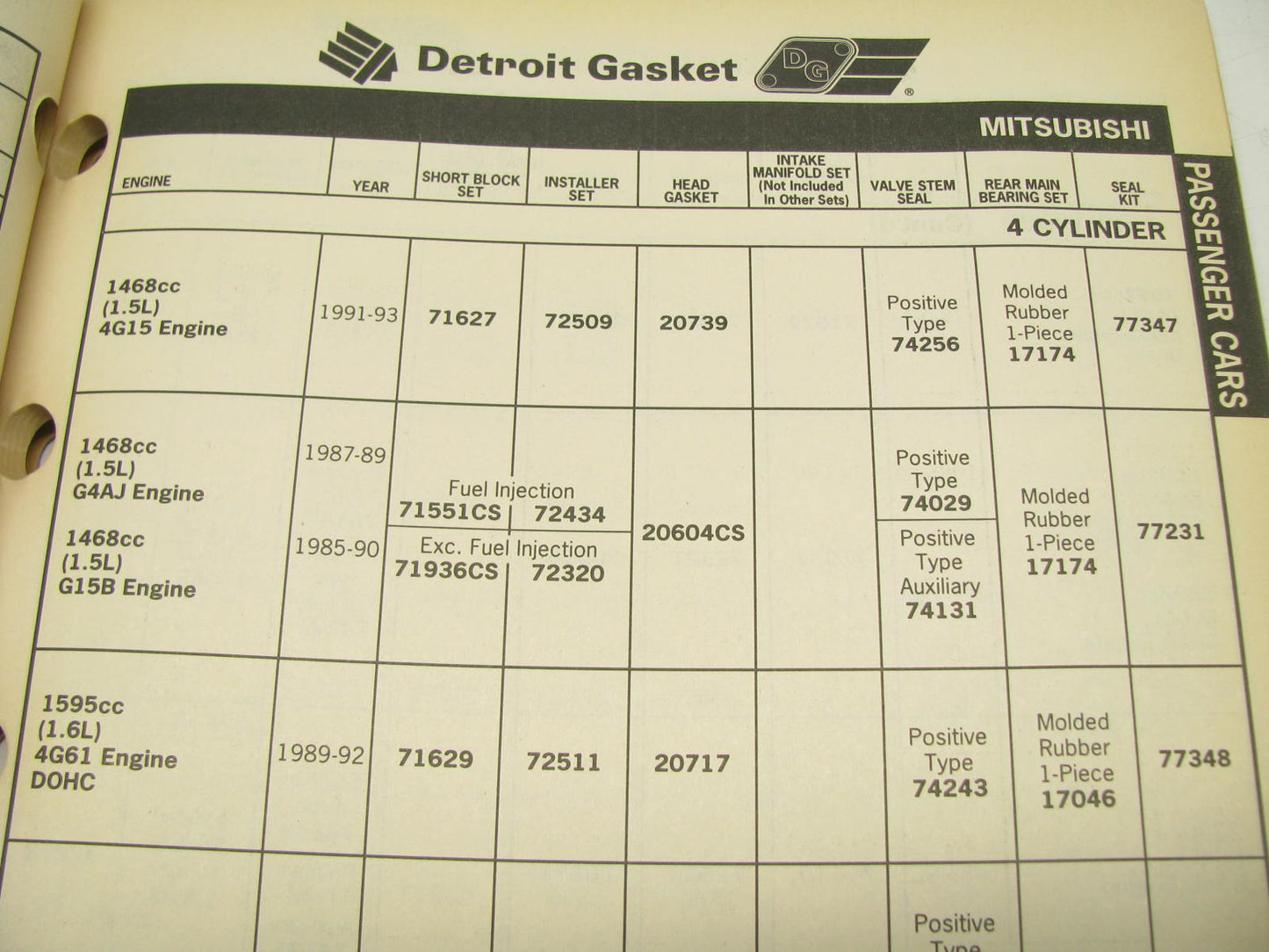 Detroit Gasket PER30-95 Engine Remanufacturer Gasket Catalog - 149 Pages