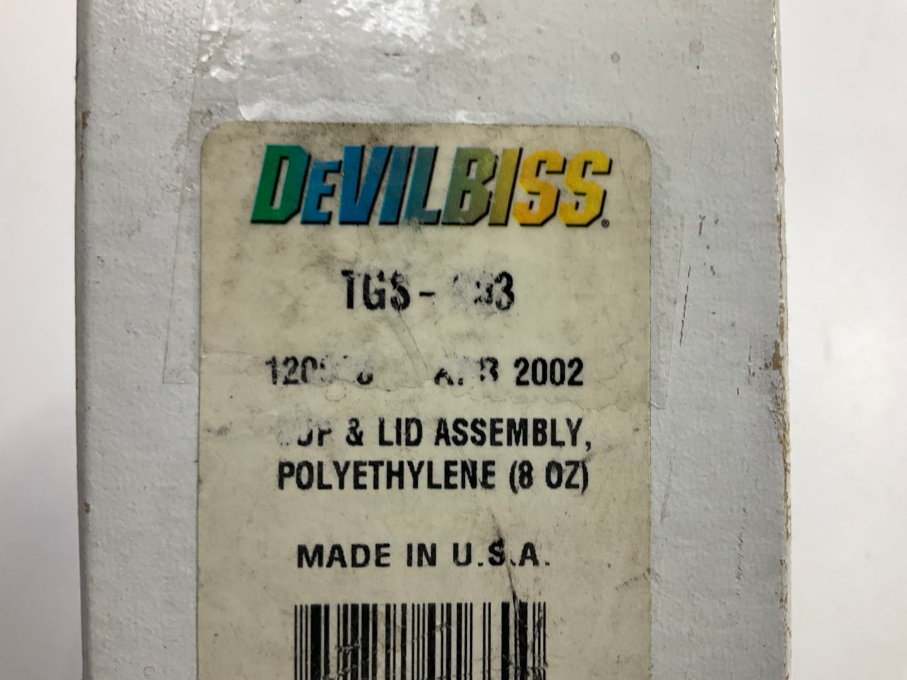 DeVilbiss 120038 TGS-503 Suction Feed Cup, 8 Oz
