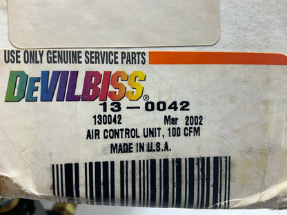 Damaged Gauge See Photo DevilBiss 13-0042 Clean Air Control Unit Air Line Filter