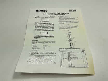 DevilBiss 13-0042 Clean Air Control Unit Air Line Filter, 100 Cfm, 5 Micron