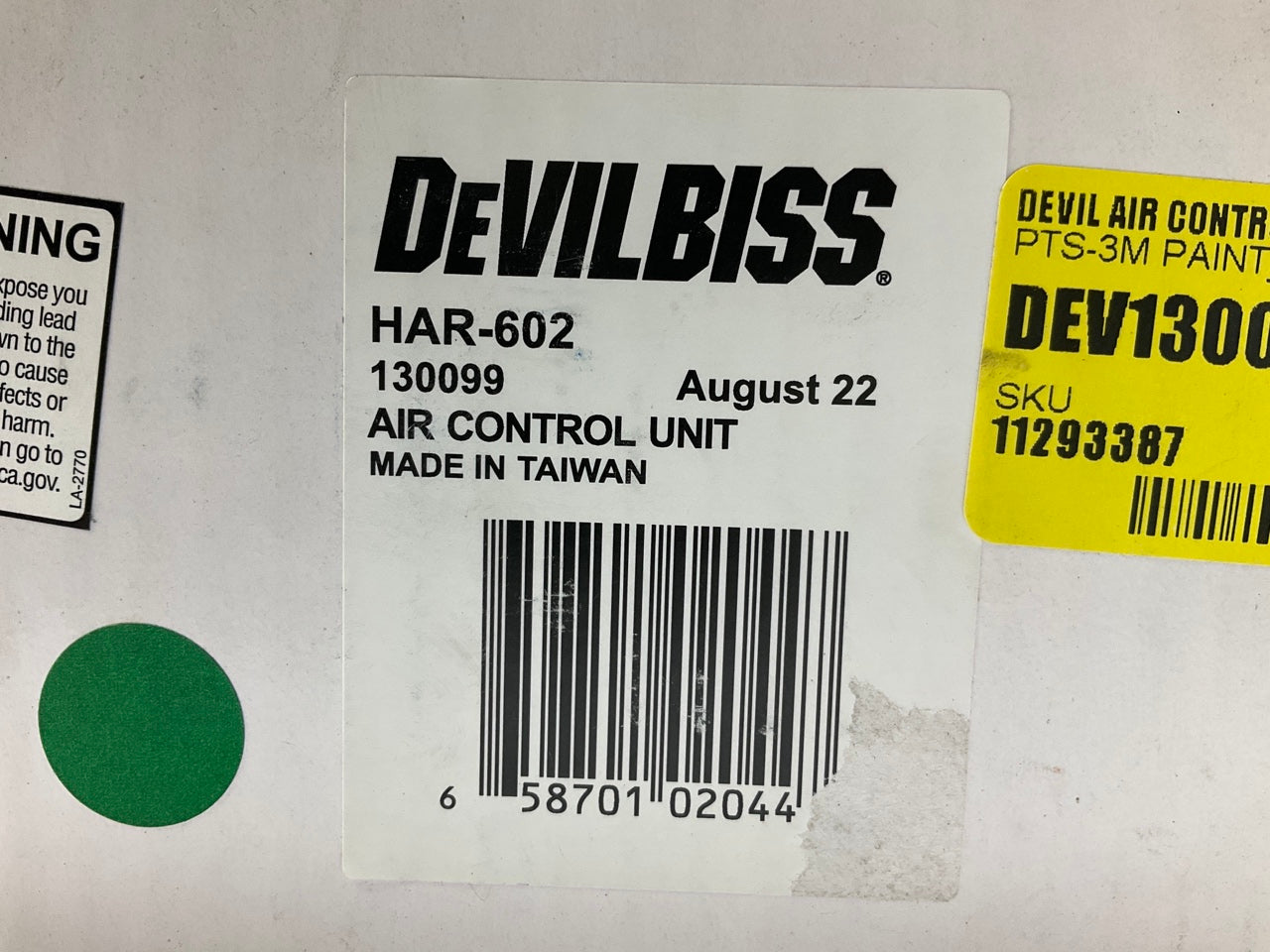 Devilbiss HAR-602 130099  FinishLine 120CFM Air Line Filter W/ 50CFM Regulator