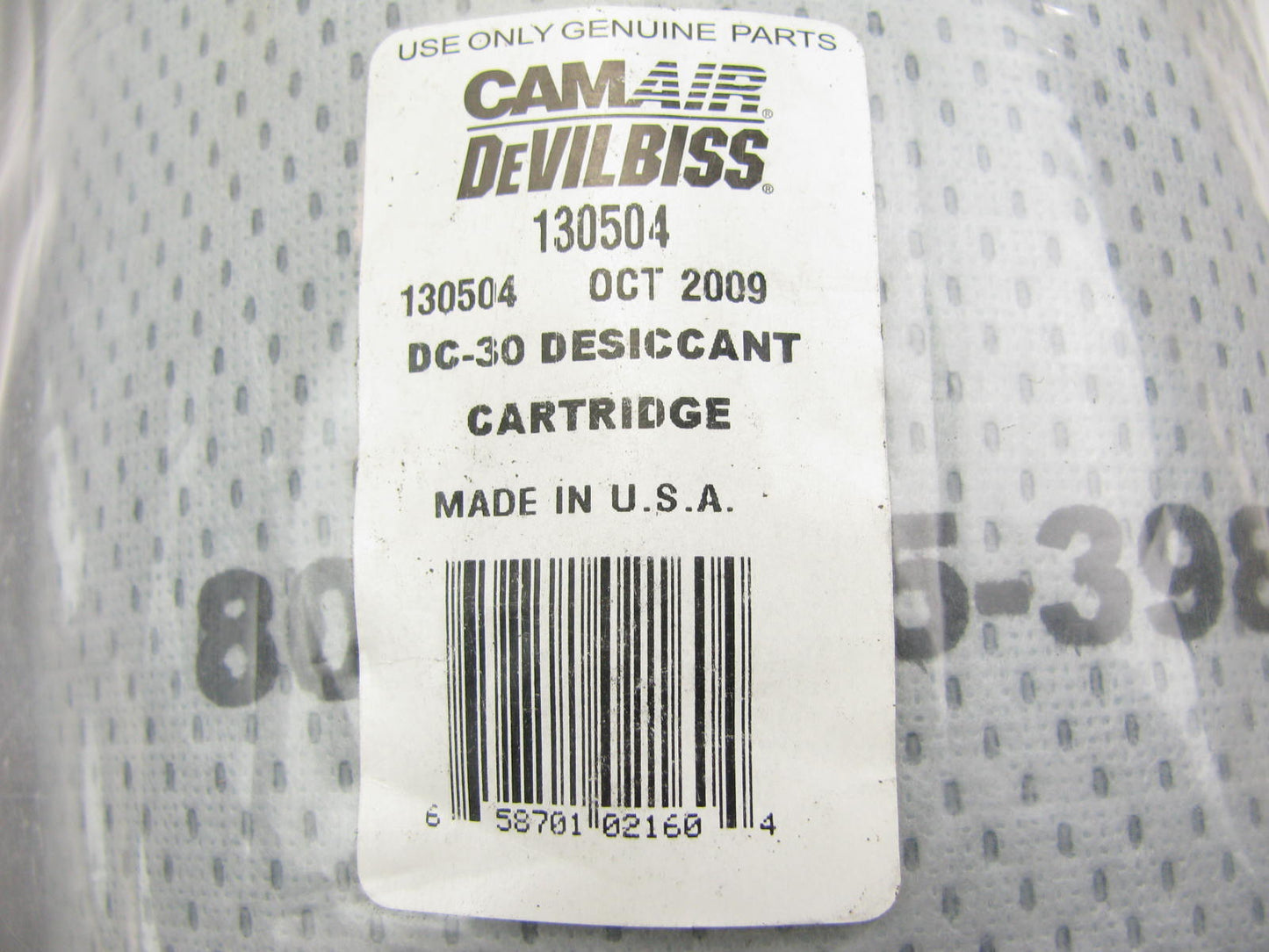 Devilbiss 130504 Replacement Dryer Filter Desiccant Air Dryer Model CAMAIR CT30