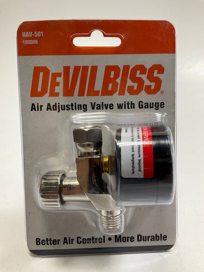 DeVilbiss 180006 / HAV-501 Air Adjusting Valve With Gauge