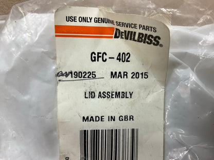 Devilbiss 190225 / GFC-402 Gravity Spray Gun Cup Lid For GFC-501 Gravity Cup