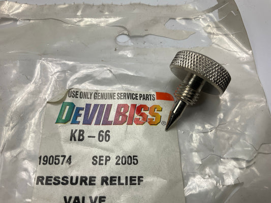 DeVilbiss DEVKB66 190574 Pressure Release Valve For KB-555 KBII Pressure Cup