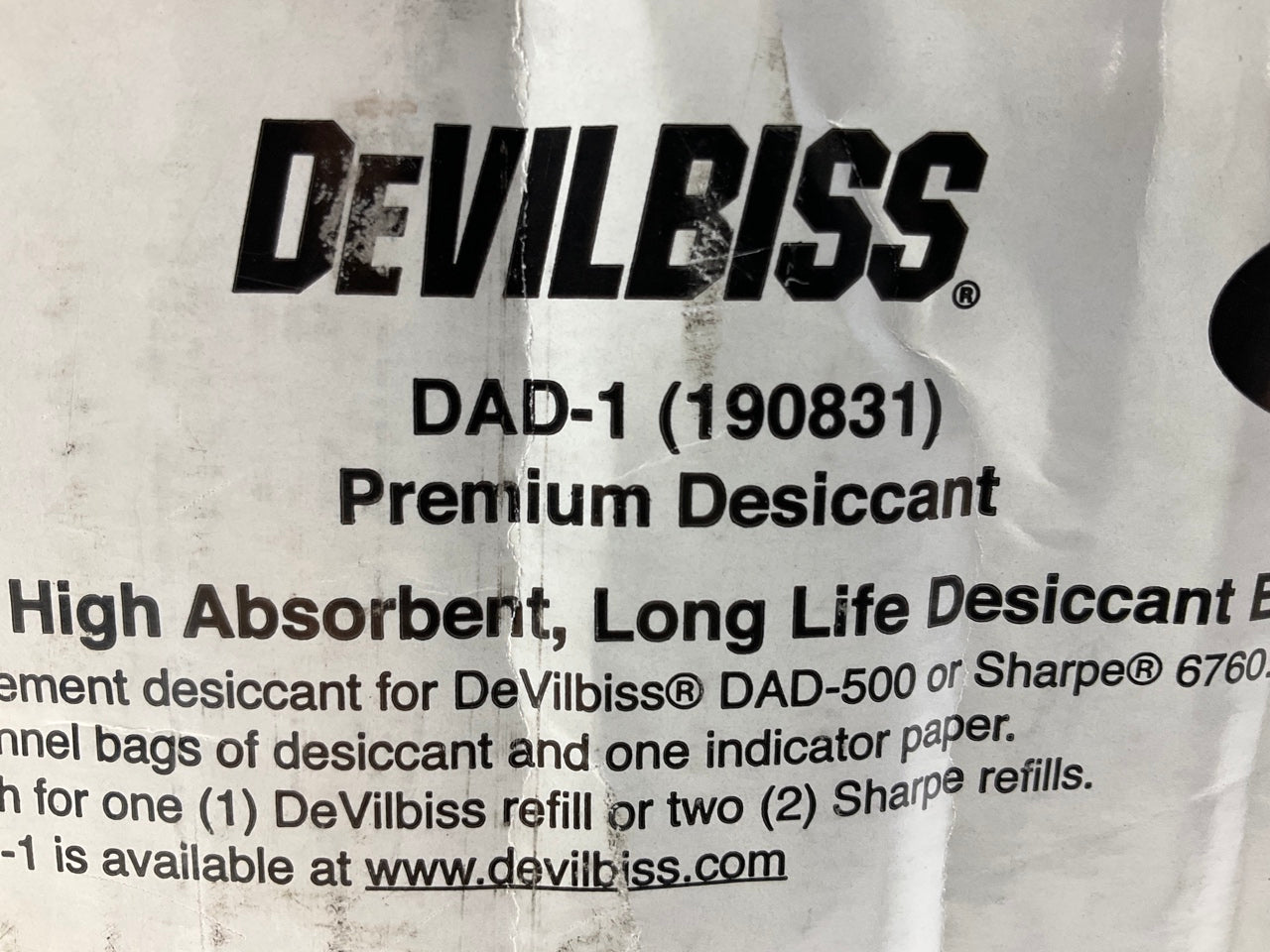 Devilbiss DAD1 190831 Replacement Desiccant Filter Media (Two 5 Lbs. Bags)