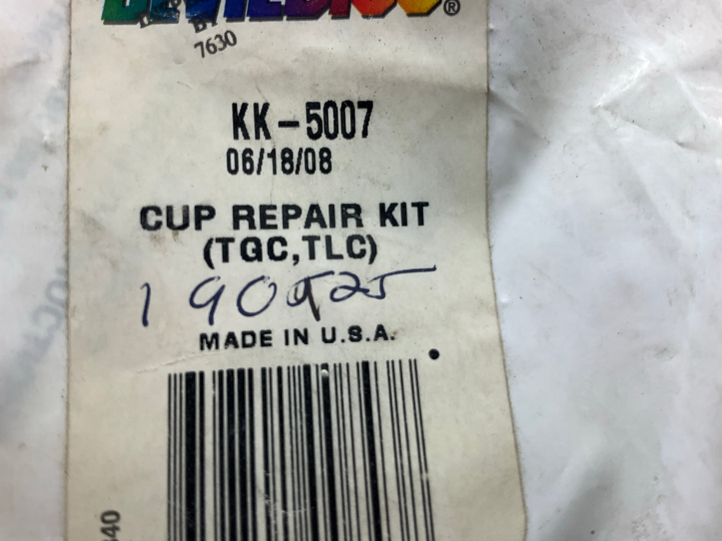 DeVilbiss 190925 KK5007 Spray Gun One Quart Paint Cup Repair Kit For TGC-545