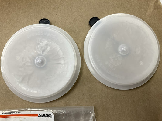 Devilbiss Tekna 190944 Plastic Lids For 900cc Gravity Aluminum Cup, 2 / Pack