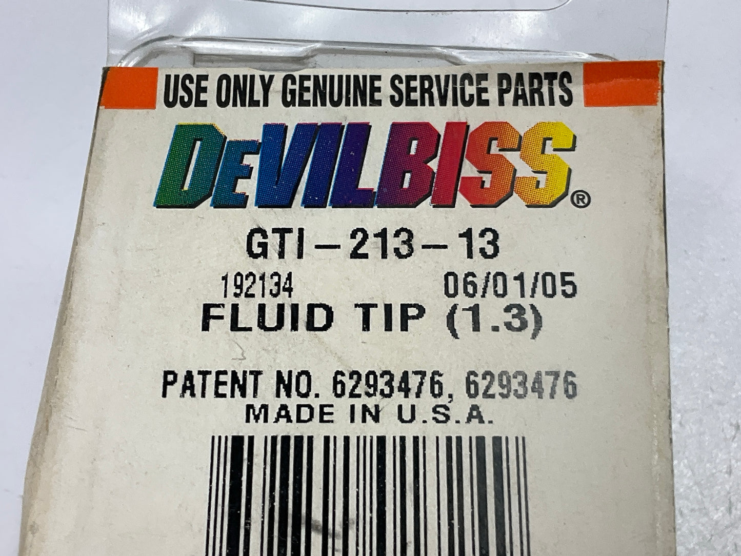DeVilbiss 192134  GTI-213-13 Fluid Tip 1.3mm
