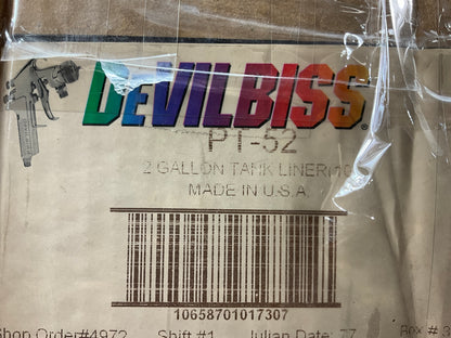 6 PCS - DeVilbiss 192143 PT-52 Liner For QMST QMGT-5200 2.7 Gallon Pressure Tank
