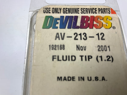 Devilbiss 192168 AV-213-12  1.2mm Fluid Tip For F/Plus Gun