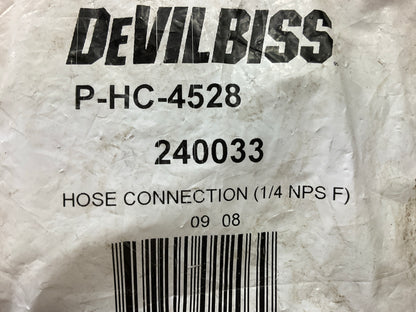 Devilbiss 240033 Devilbiss Reuseable Hose End 1/4'' FNPS NPS F