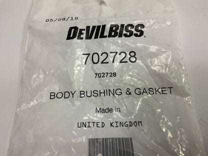DevilBiss TEKNA 702728 Replacement Body Bushing And Gasket Use With 703662