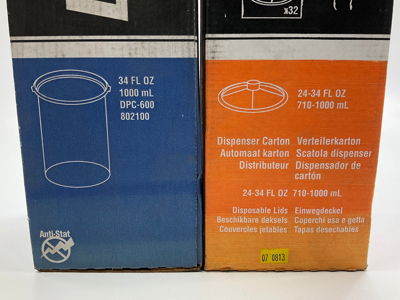 DeVilbiss DeKups 802100 Disposable Cup & Lid 34 Oz For Compact Spray Guns 32 Ct