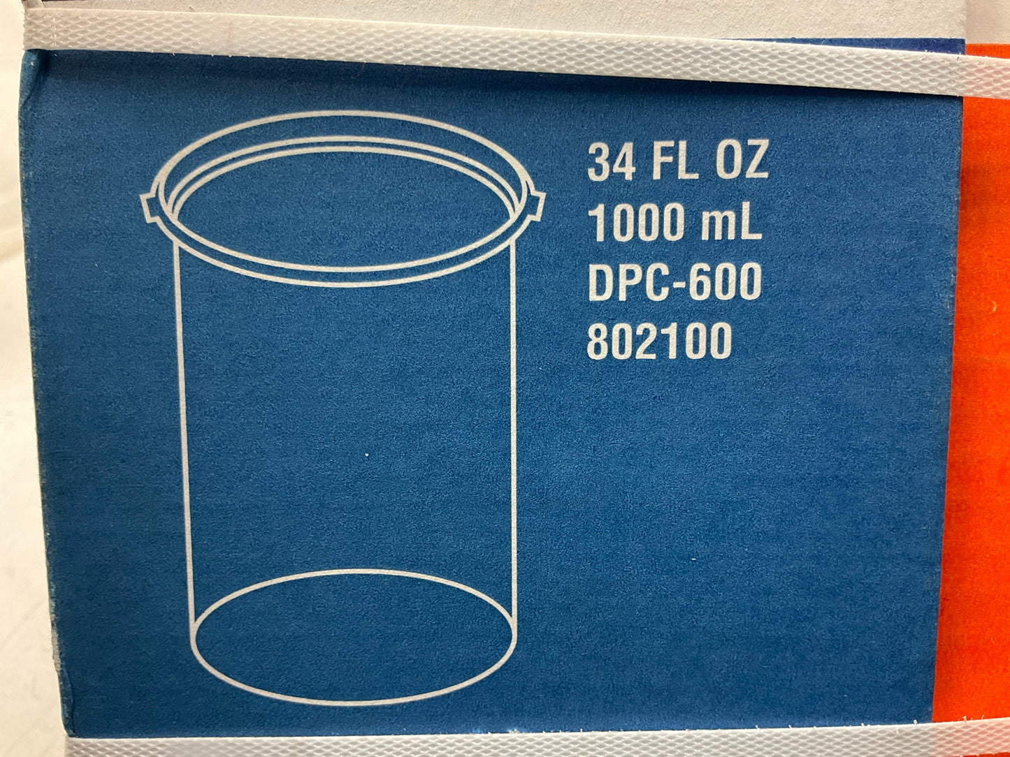 DeVilbiss DeKups 802100 Disposable Cup & Lid 34 Oz For Compact Spray Guns 32 Ct