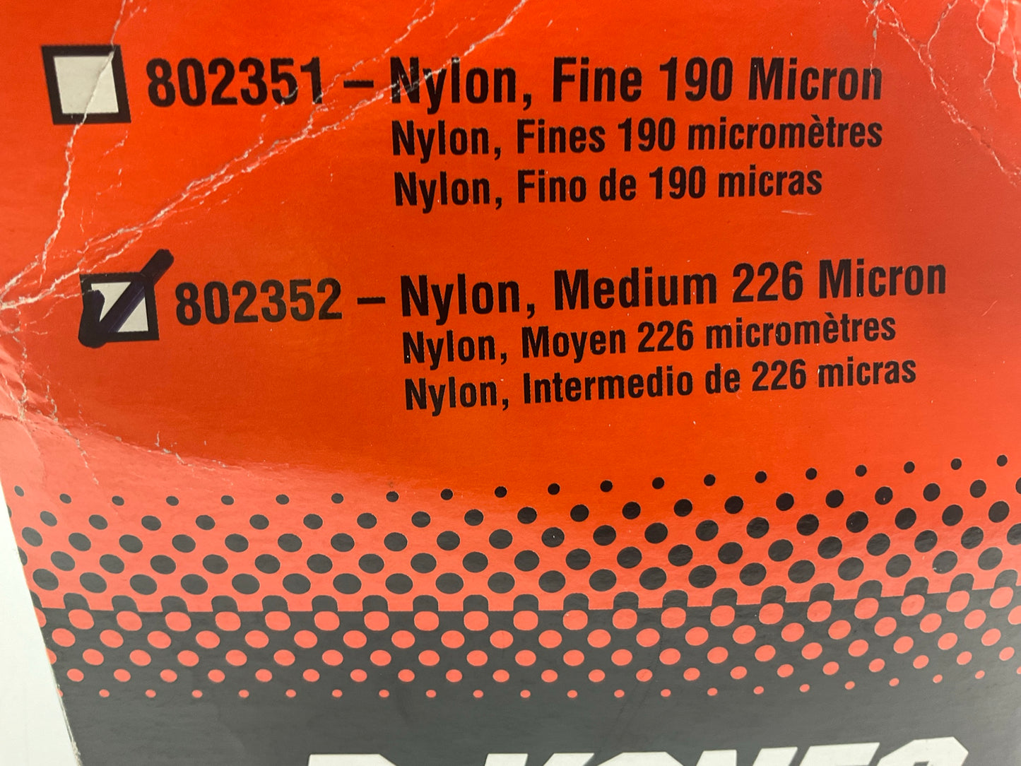 Devilbiss 802352 Nylon 226 Micron Filters, 100/PACK