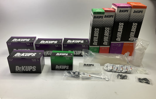 DeVilbiss 802371 DeKups Reusable Disposable Paint Cups, Filters & Lids Start Kit