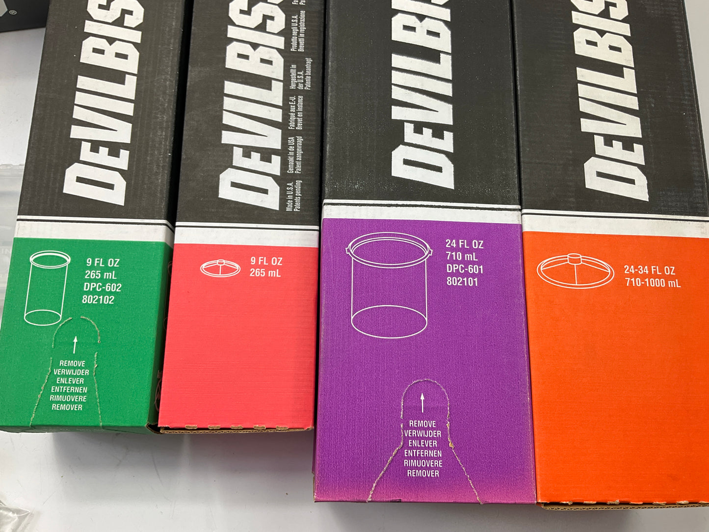 DeVilbiss 802371 DeKups Reusable Disposable Paint Cups, Filters & Lids Start Kit