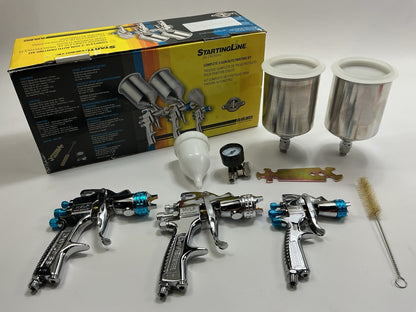 DeVilbiss 802789 StartingLine HVLP Painting, Priming & Touch-Up Paint Gun Kit