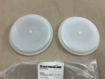 DeVilbiss 803591 Startingline 600 Cc Paint Cup Push-In Lids (2)