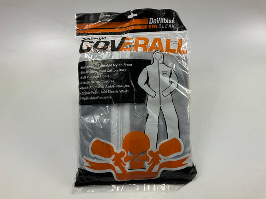 DevilBiss CLEAN 803596 Reusable Paint Suit With Hood, Medium, White