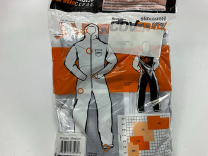 DevilBiss CLEAN 803596 Reusable Paint Suit With Hood, Medium, White