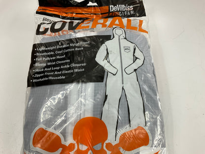 (5) DeVILBISS 803597 Spray Suit Washable Coverall For Spray Paint US Large Size