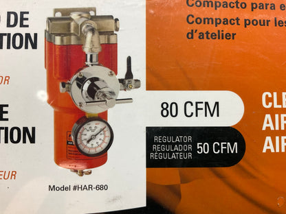 Devilbiss 803643 FinishLine 80 CFM Air Line Filter Unit With 50 CFM Regulator