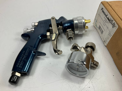 DeVilbiss 803692 FinishLine FLG-4 Pressure Feed Spray Gun W/ Gauge FLG-574-13