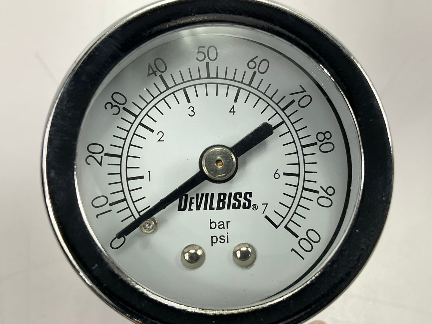 DeVilbiss 803692 FinishLine FLG-4 Pressure Feed Spray Gun W/ Gauge FLG-574-13