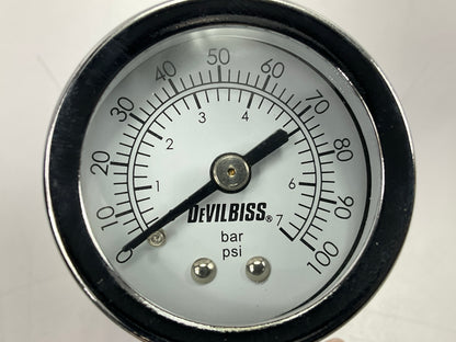 DeVilbiss 803692 FinishLine FLG-4 Pressure Feed Spray Gun W/ Gauge FLG-574-13