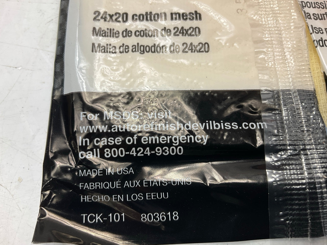 DeVilbiss 24'' X 20'' Medium Cotton Tack Wipes - Box Of 12