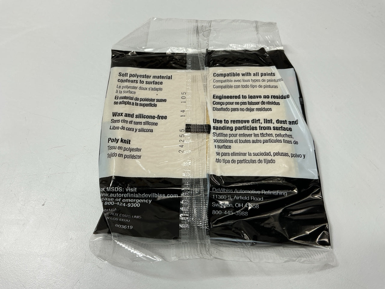12 / PACK - Devilbiss 803817 Automotive Refinishing 17''x11'' Poly Tack Wipes