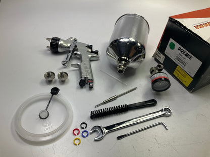 DeVilbiss 905012 GPG Gravity Feed Spray Gun With Cup, 1.3, 1.5, 1.8 Mm Nozzle