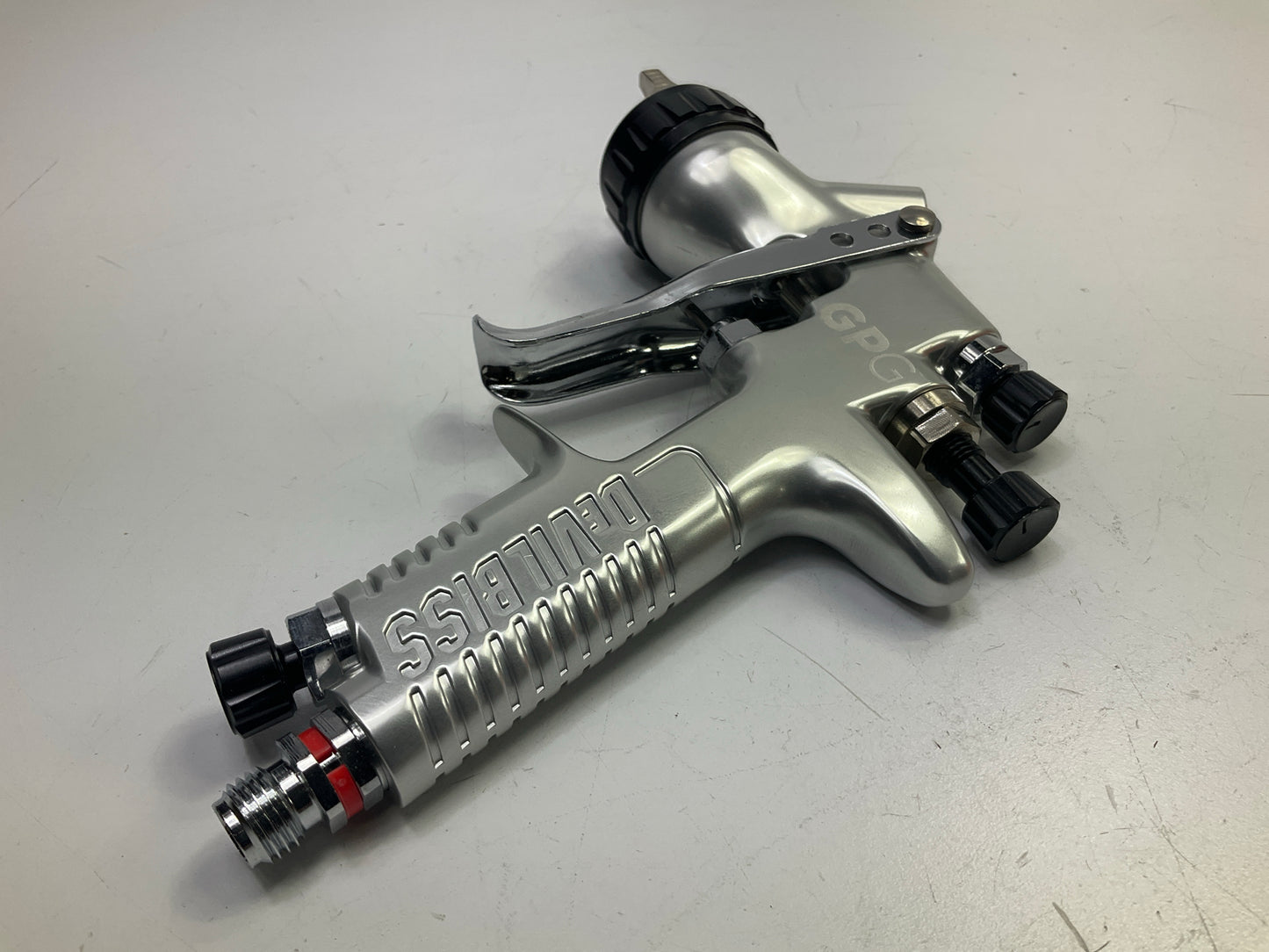 DeVilbiss 905012 GPG Gravity Feed Spray Gun With Cup, 1.3, 1.5, 1.8 Mm Nozzle