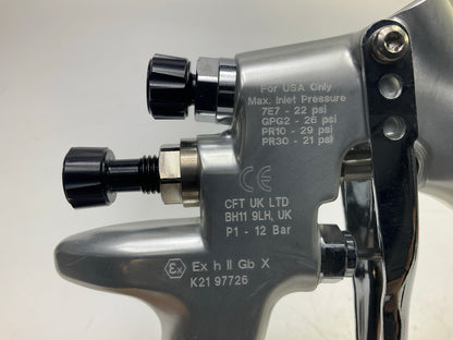 DeVilbiss 905012 GPG Gravity Feed Spray Gun With Cup, 1.3, 1.5, 1.8 Mm Nozzle