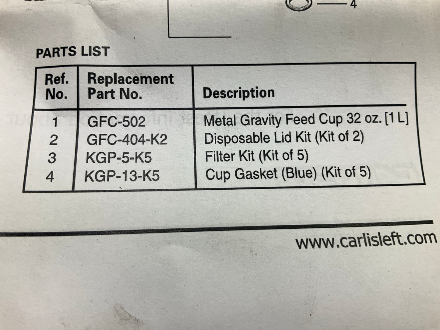 DeVilbiss 905012 GPG Gravity Feed Spray Gun With Cup, 1.3, 1.5, 1.8 Mm Nozzle