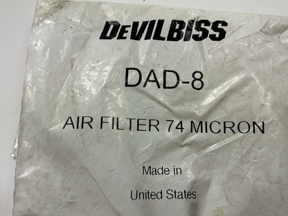DeVilbiss DAD8 Desiccant Tank Screen, Replacement Air Filter 74 Micron