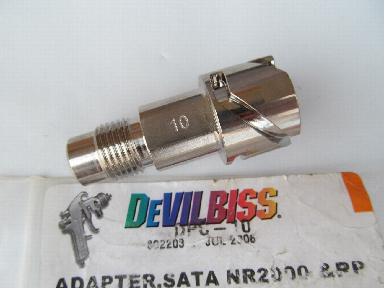 Devilbiss DPC10 DeKups Spray Gun Adapter For SATA NR 2000, RP, KLC, MCB & Jet 90