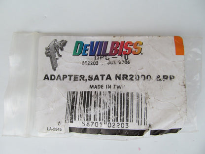 Devilbiss DPC10 DeKups Spray Gun Adapter For SATA NR 2000, RP, KLC, MCB & Jet 90
