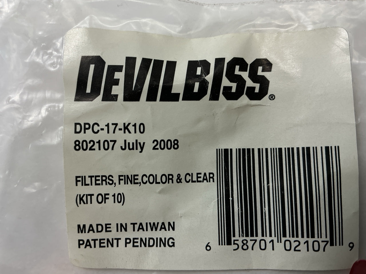 DeVilbiss DPC-17-K10 DeKups Fine Paint Filters 300 Micron (10 Per Bag)