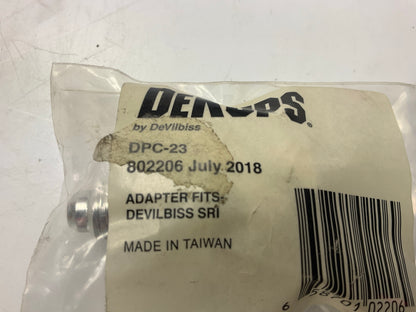 Devilbiss 802206 / DPC23, Gravity Spray Gun Adapter For DeVilbiss SRi, Binks Cub