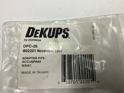 Devilbiss Dekups DPC-26 Spray Gun Adapter# 802201  3/8-18 NPSM Female