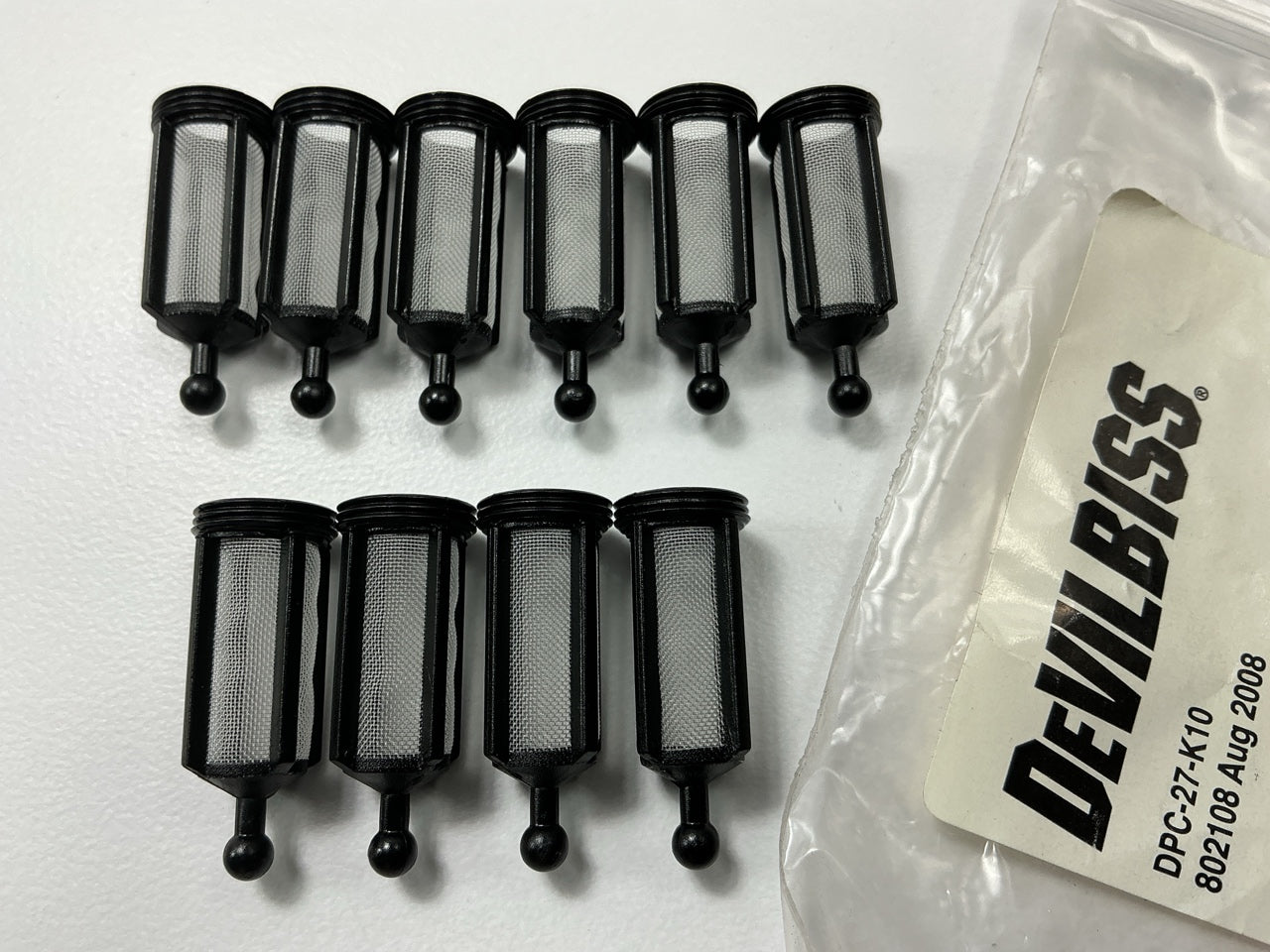 DevilBiss DeKups DPC-27-K10 Replacement Fluid Strainers, Very Fine, 10-Pack