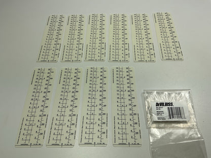 DEVILBISS DPC-40-K10 802198 Disposable Measuring Guide Inserts 34 Oz, 10 / Pack