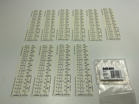 DEVILBISS DPC-40-K10 802198 Disposable Measuring Guide Inserts 34 Oz, 10 / Pack