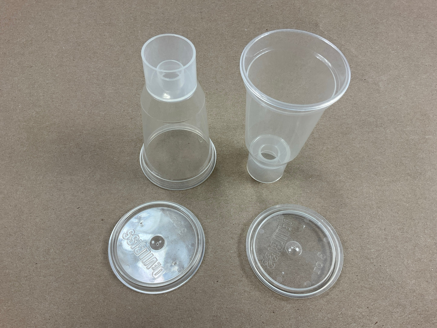 DeVilbiss DPC-503-K24 Disposable Cup & Lid 3 Oz For All DeKups Adapters (24 Ct)