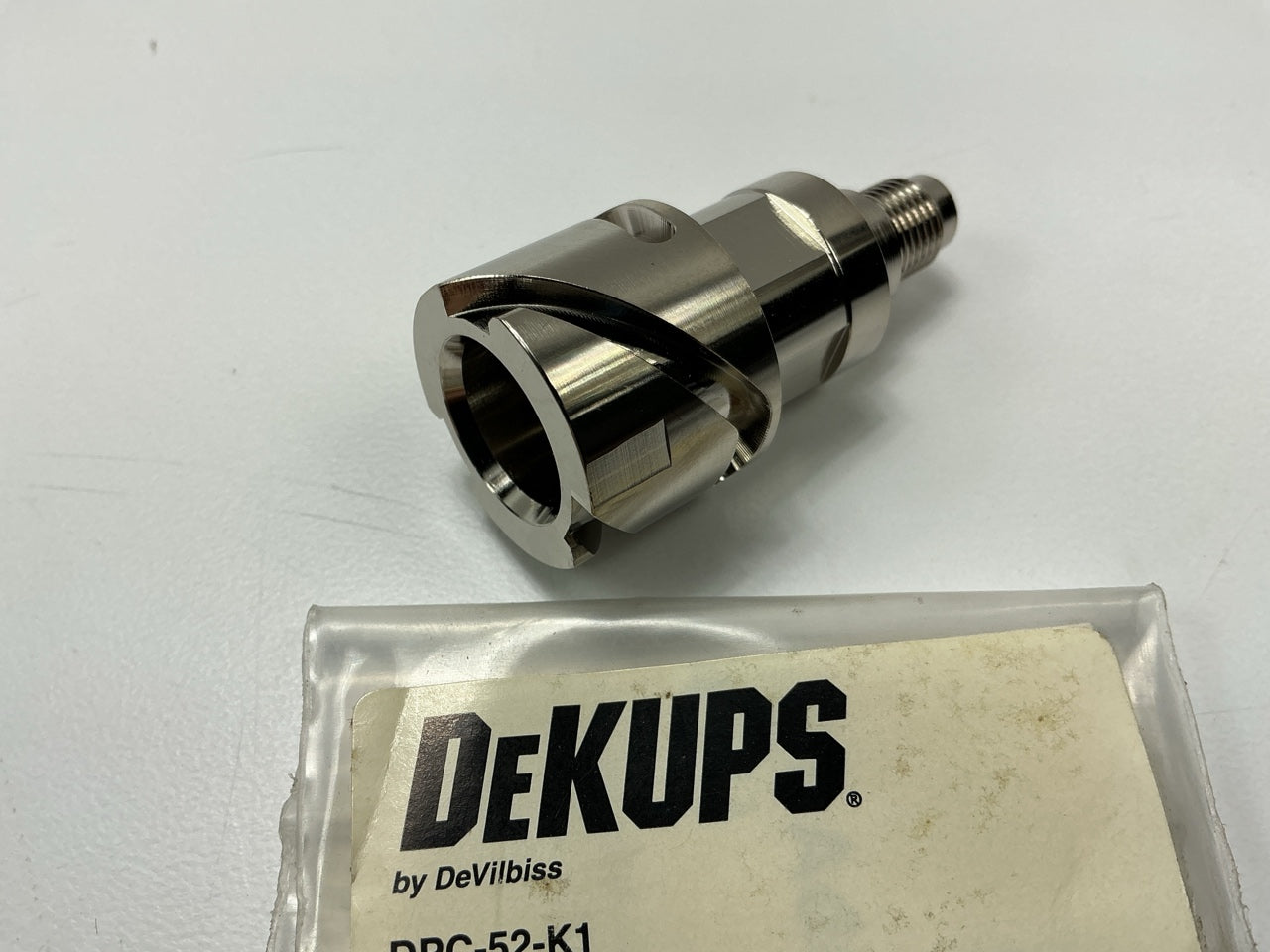 Devilbiss 802411 / DPC-52-K1 Paint Gun Adapter For SATA MINI (QCC & Threaded)