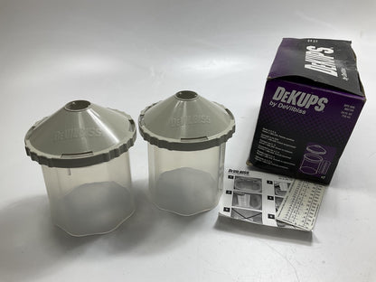 DeVilbiss DPC-606 DeKups 24oz Reusuable Cup Sleeves And Lids 802759 - Set Of 2