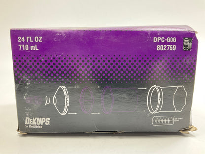 DeVilbiss DPC-606 DeKups 24oz Reusuable Cup Sleeves And Lids 802759 - Set Of 2